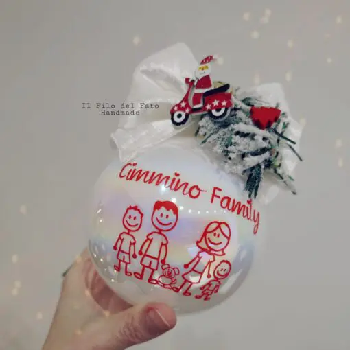 Palla di Vetro con Famiglia
