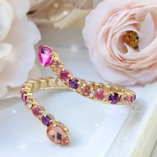 Bracciale Abbraccio gold (shade of pink) PRE-ORDINE