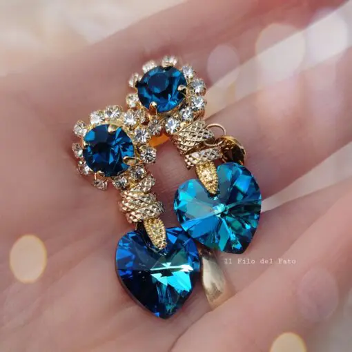 Orecchini Eva gold blue