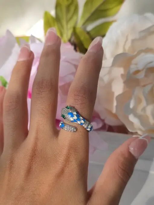 Anello serpente silver