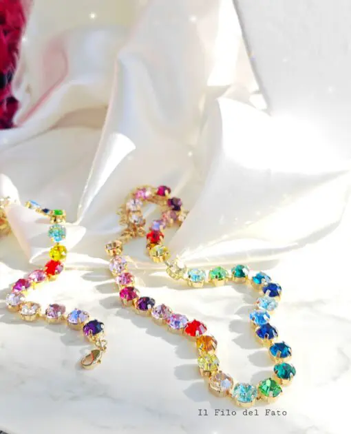 Collana Gemme con cristalli da 8 mm PRE-ORDINE