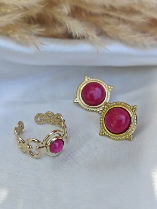 Anello Agatha in acciaio