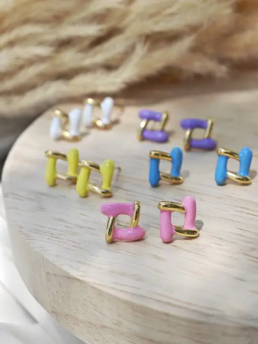 Orecchini Geometrie di colori medium