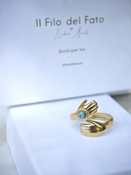 Anello Abbraccio di mani