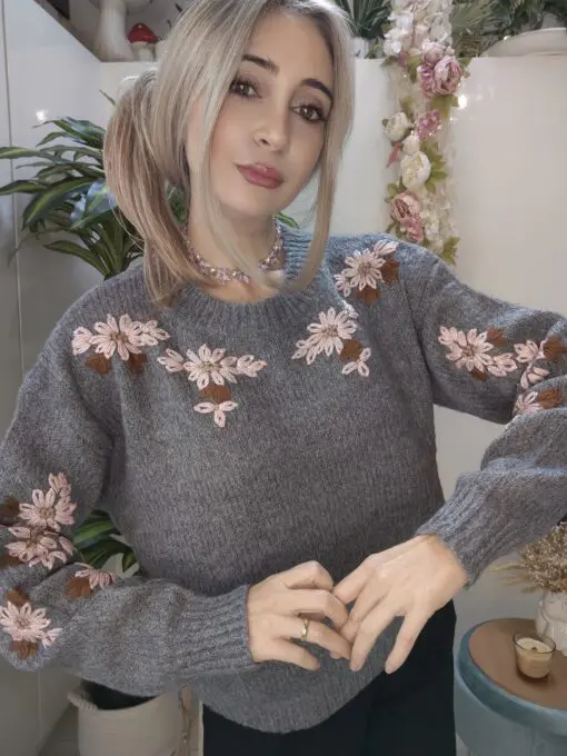 Maglioncino Grey & Rose Gold