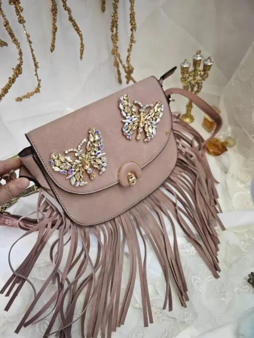 Borsa Frange con Farfalle boreale