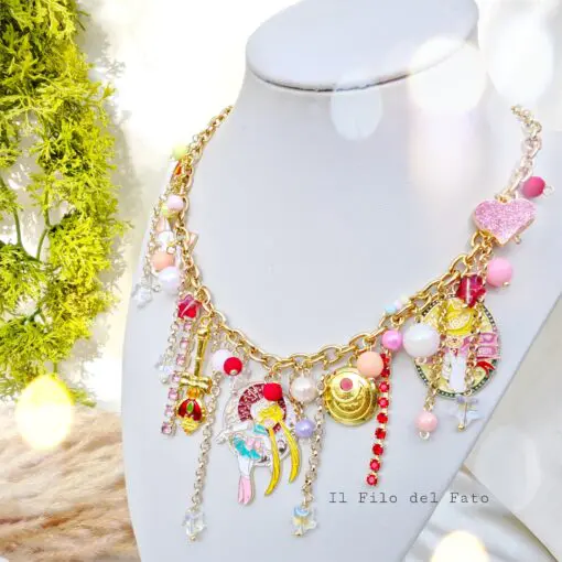 Collana multicharms Sailor moon