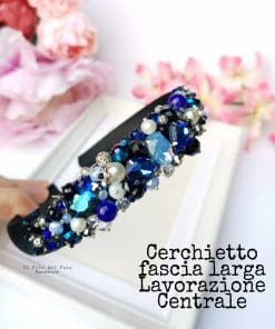 Cerchietto fascia Larga lavorazione Centrale