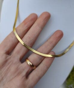 Alternative view of Girocollo Snake 42 cm gold