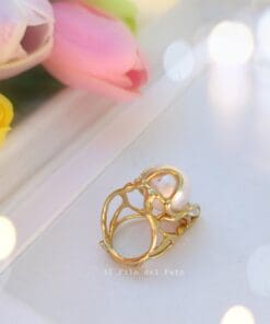 Anello Medusa con perla scaramazza - immagine 3