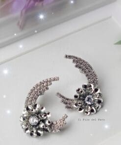 Orecchini Fiore di luna silver - immagine 5