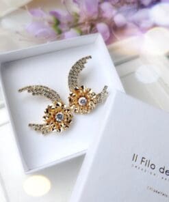 Alternative view of Orecchini Fiore di luna gold