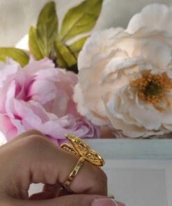 Anello Farfalla Big gold - immagine 4
