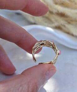 Anello Agatha in acciaio - immagine 6