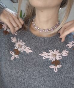 Alternative view of Maglioncino Grey & Rose Gold