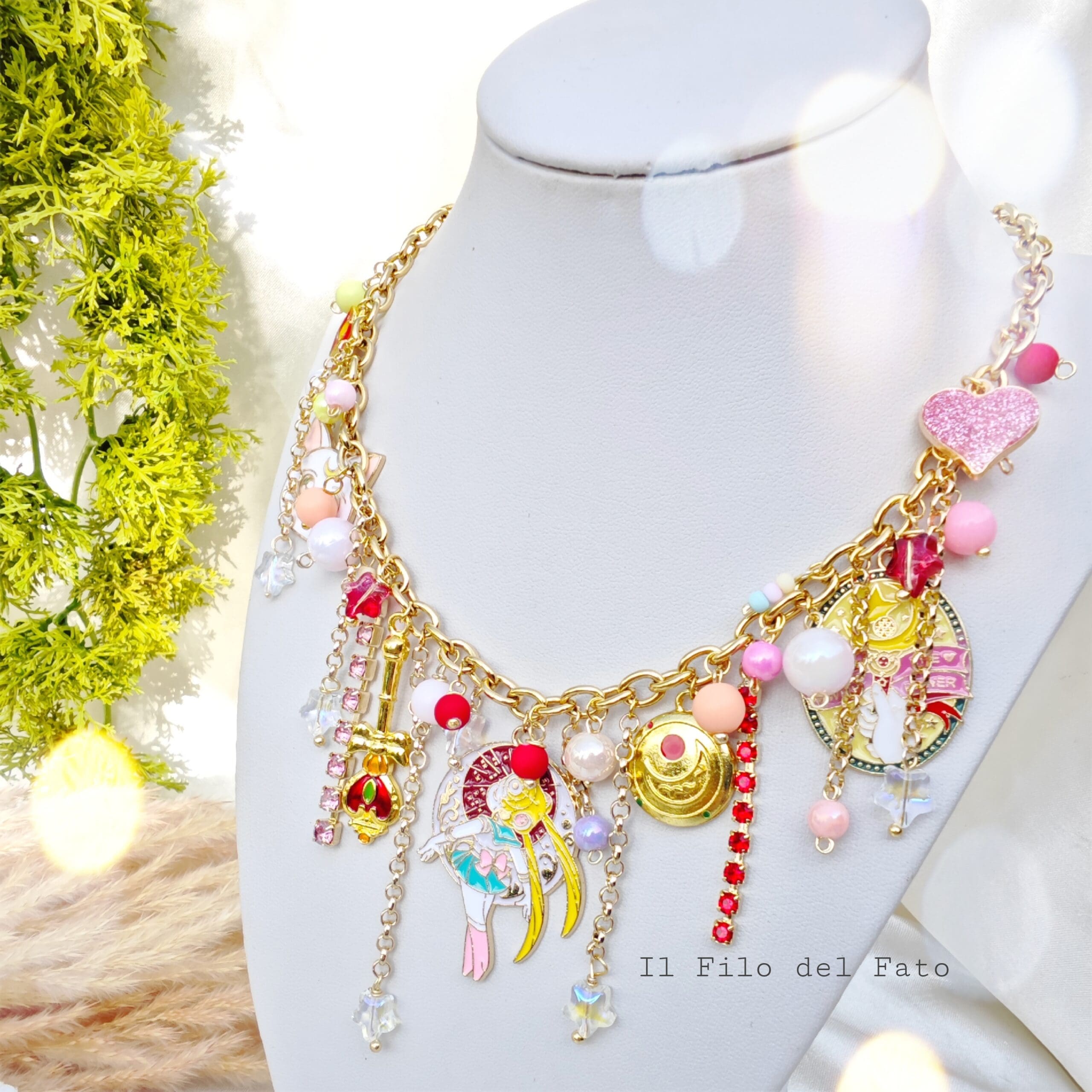 Collana multicharms Sailor moon