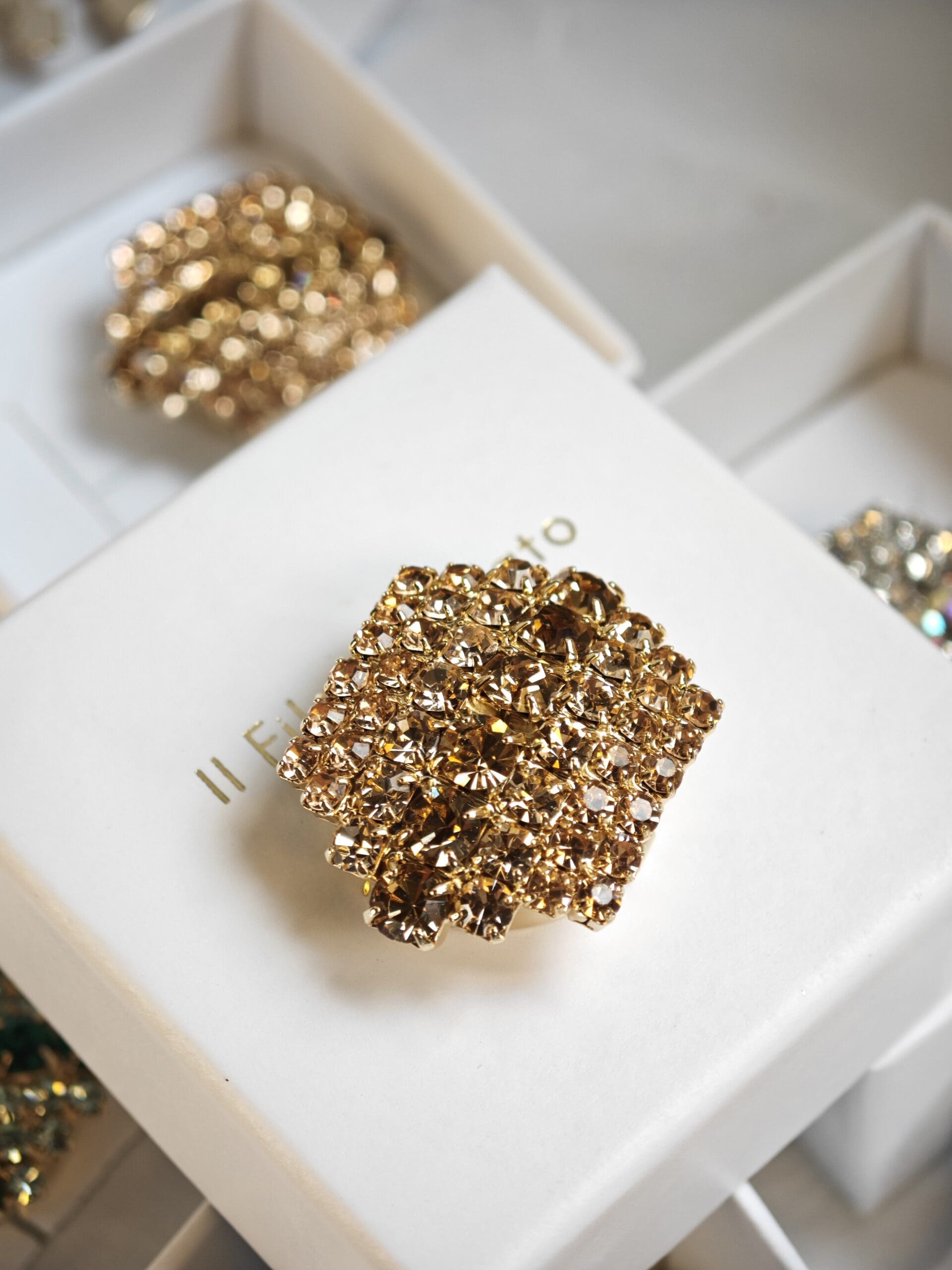 Copribottone gioiello mini Strass - immagine 5