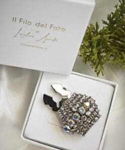 Copribottone gioiello mini Strass - immagine 4