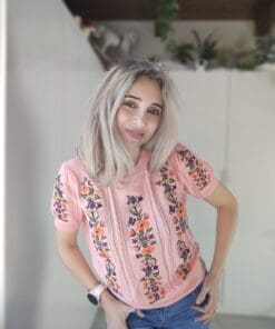 Maglia Autunno rosa intenso