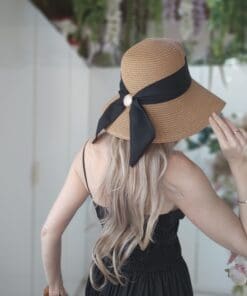 Cappello Con fiocco in nero - immagine 4
