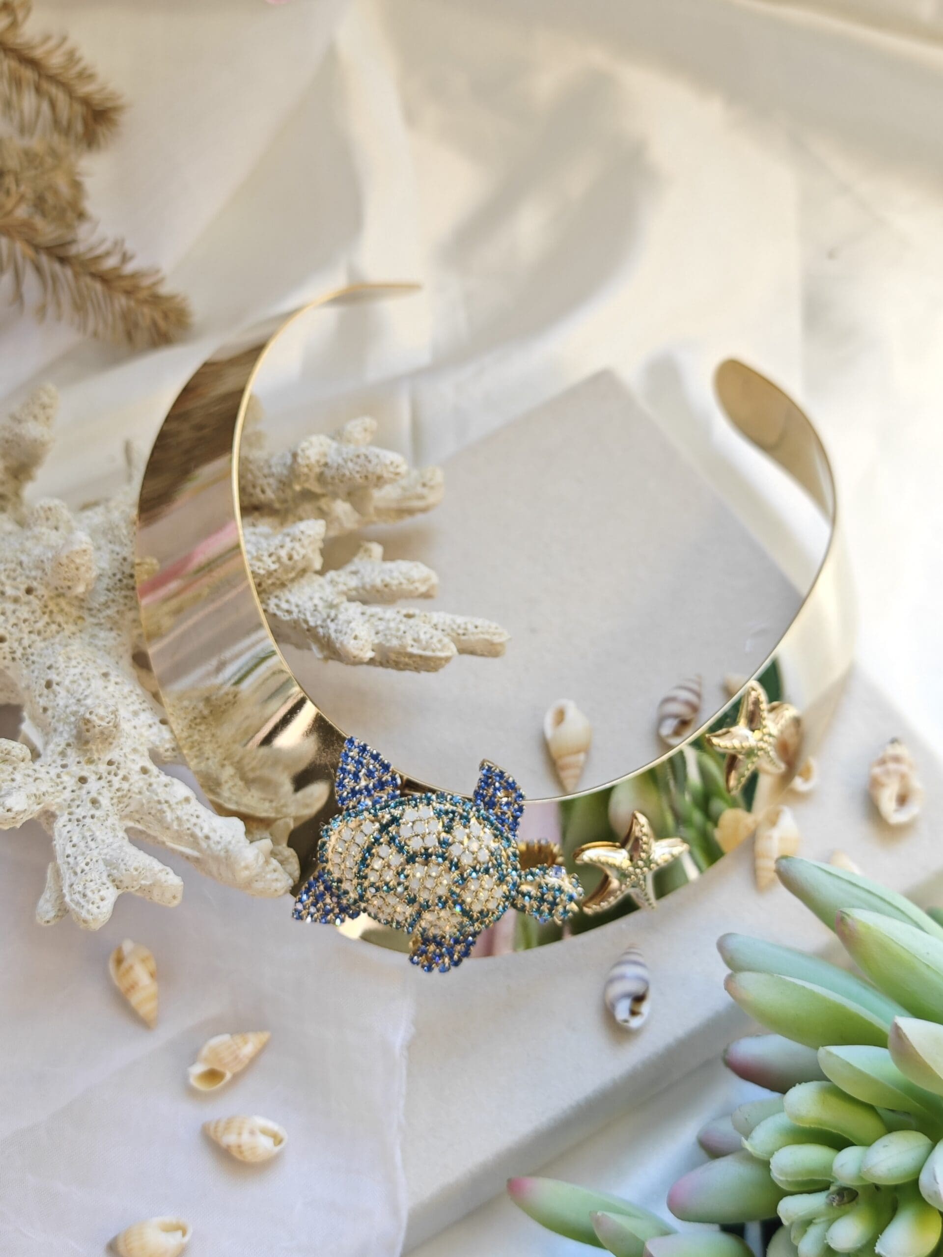 Collier rigido Tartaruga e stelle