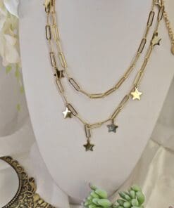 Collana lunga con stelline - immagine 3