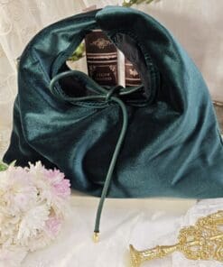 Borsa Velluto Verde inglese