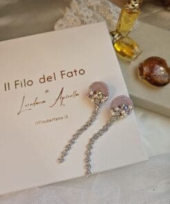 Alternative view of Orecchini Filo di zirconi Lily