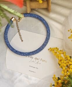 Collana girocollo zaffiro