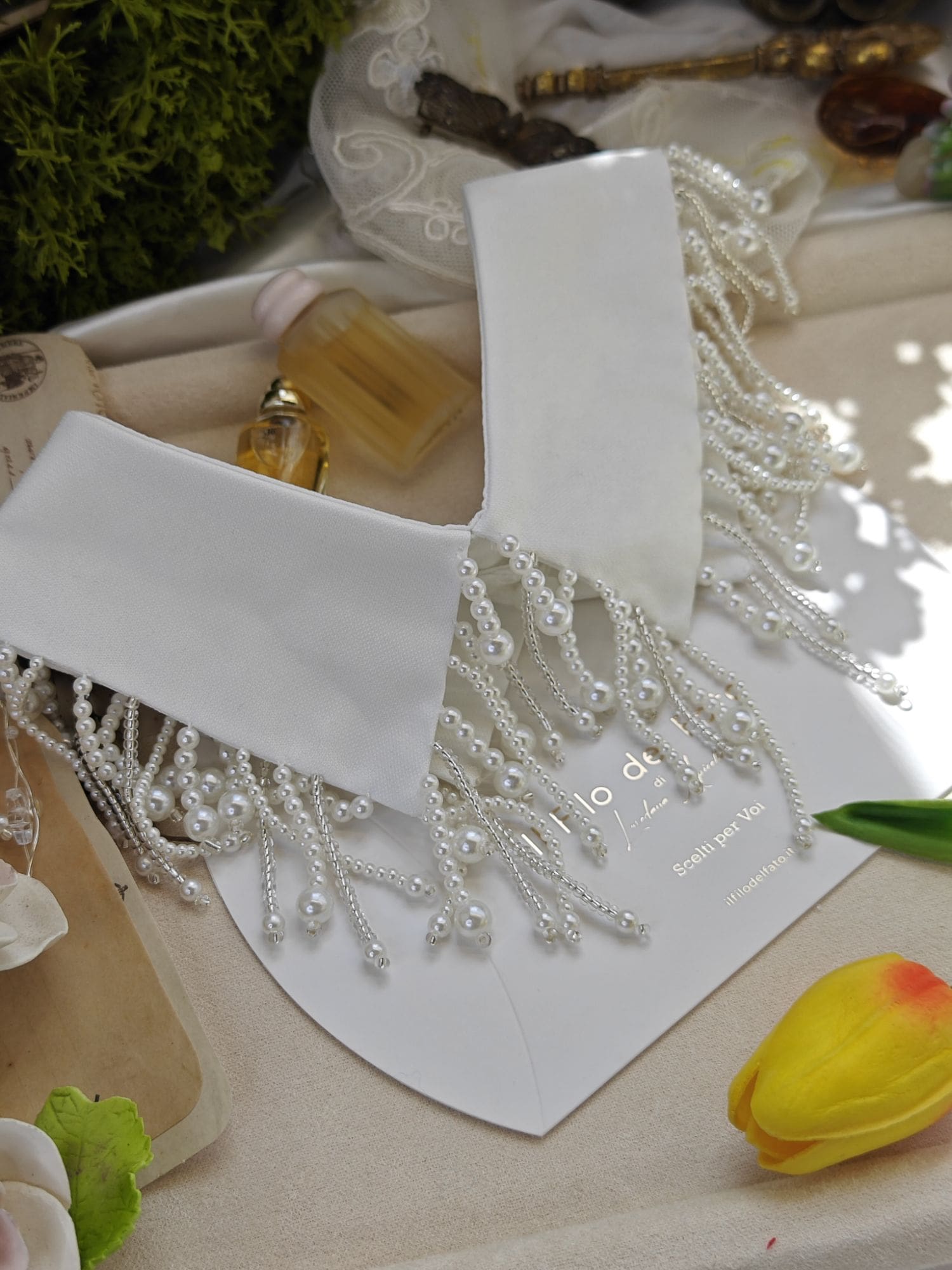 Collo Camicia con perline pendenti - immagine 3