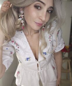 Camiciola Ricamata a mano vintage - immagine 5