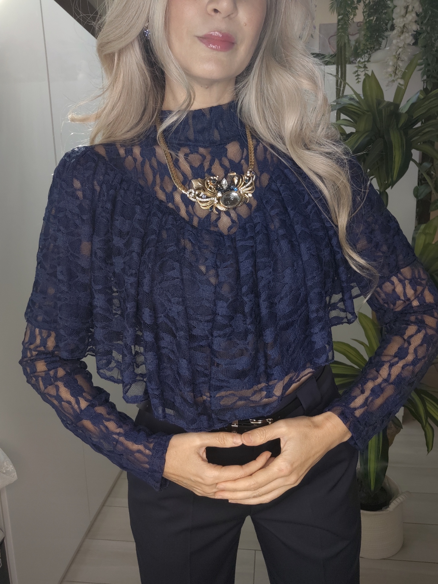Maglia Mantella in pizzo