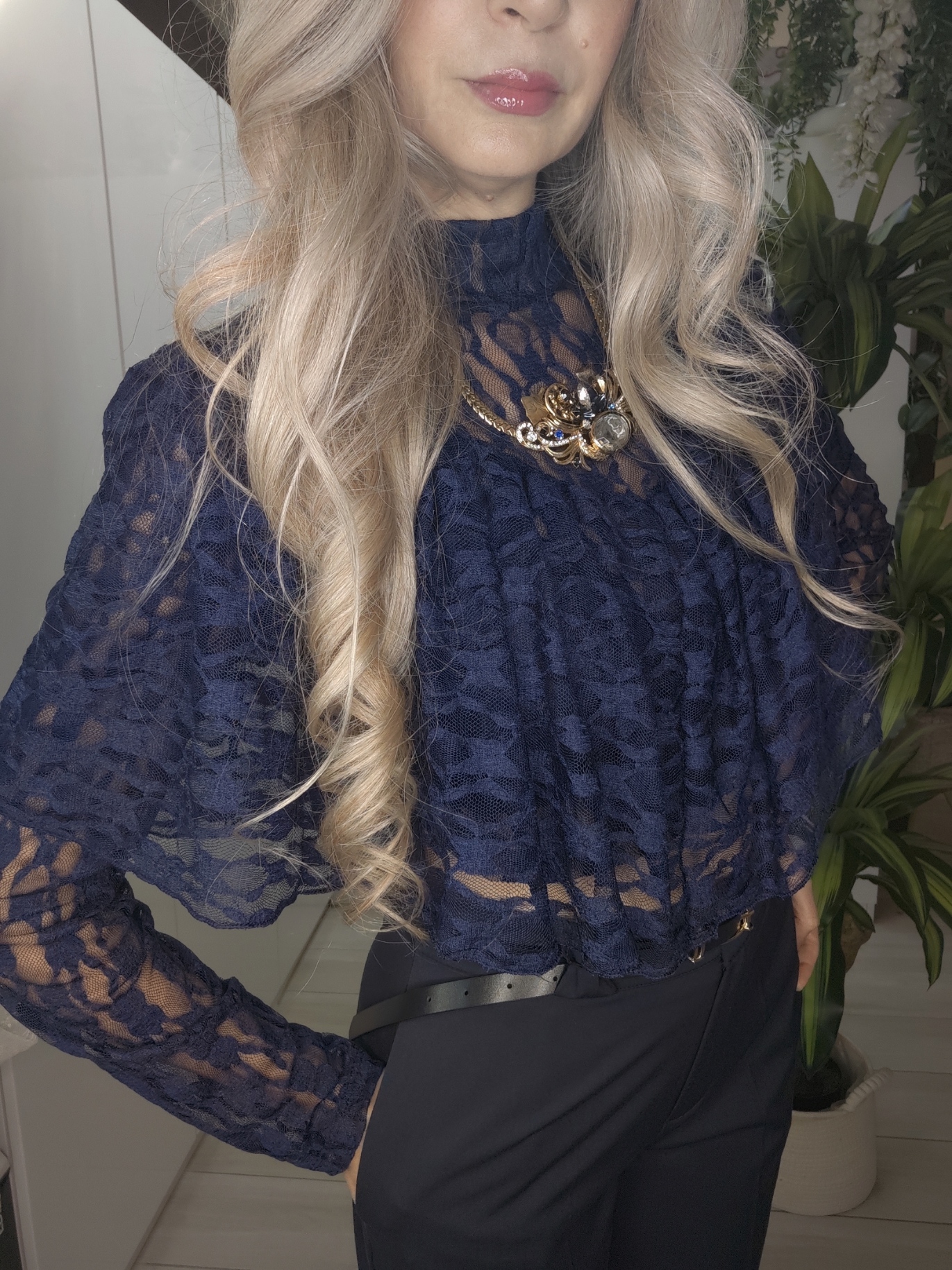 Maglia Mantella in pizzo - immagine 6