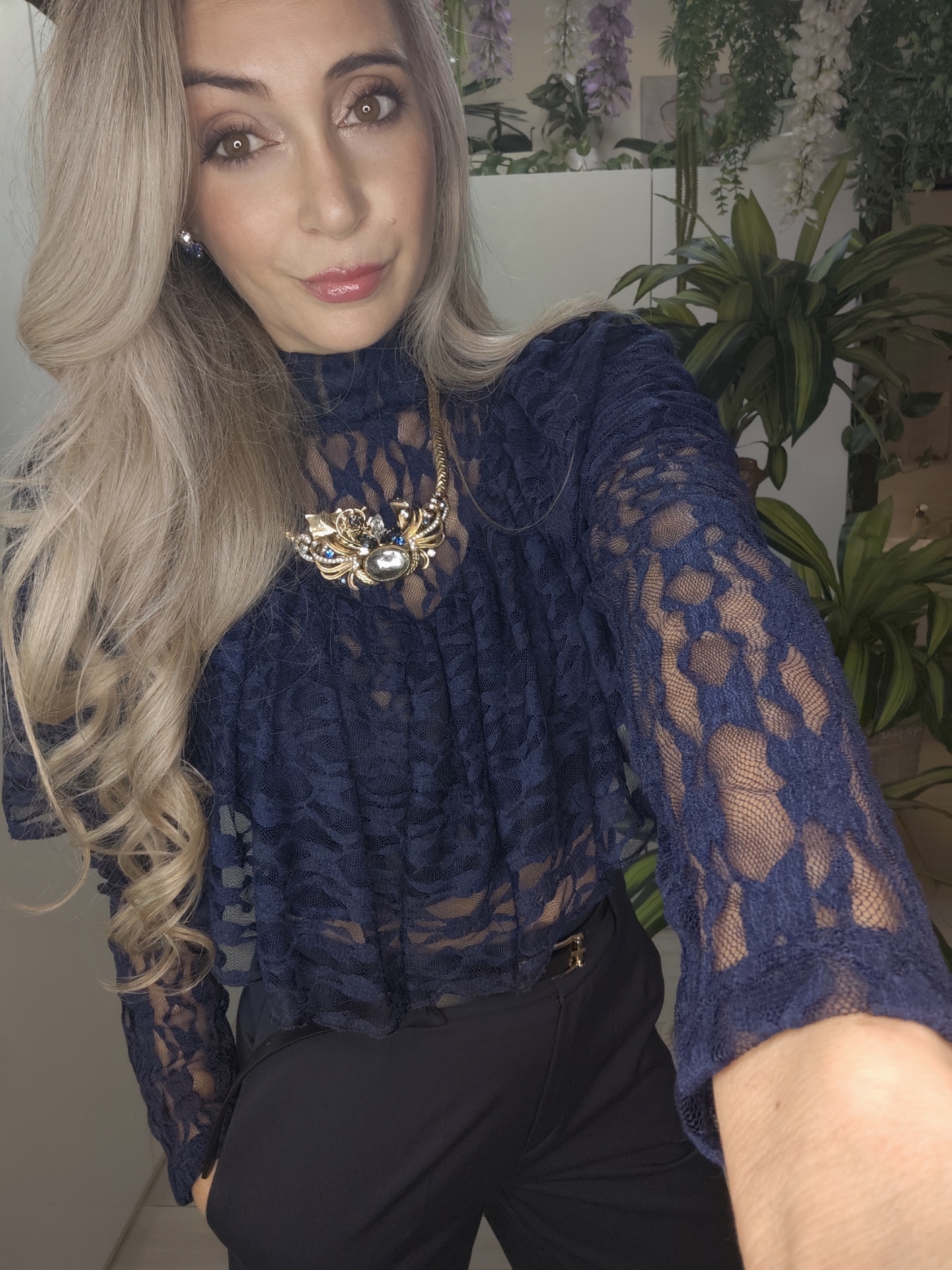 Maglia Mantella in pizzo - immagine 7