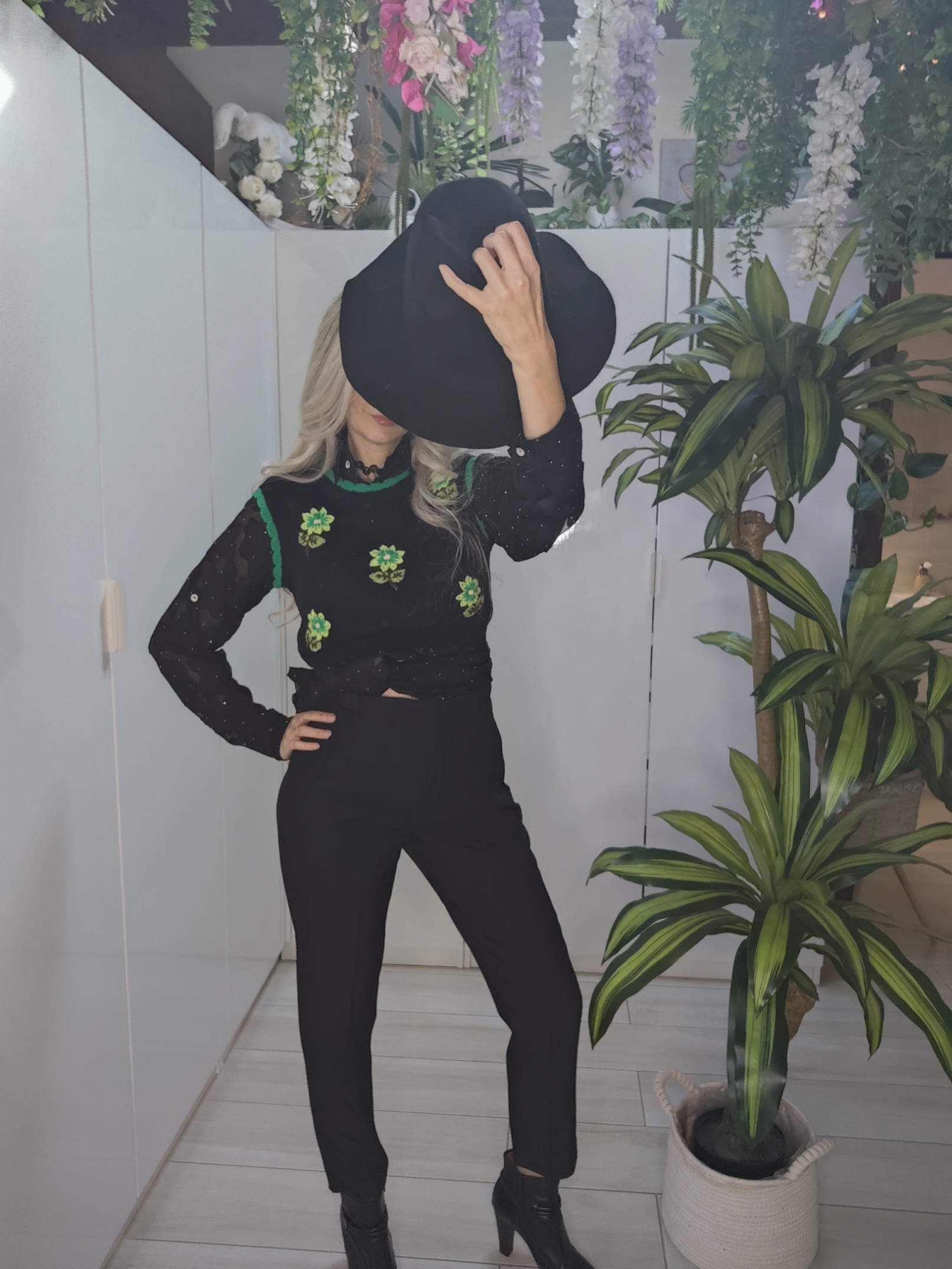 Pantalone Sigaretta Nero