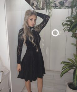 Vestito Velluto e pizzo vintage