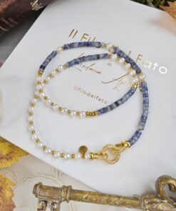 Collana Pietre dure e perline di fiume