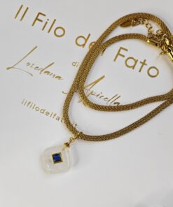 Collana Usbergo con ciondolo in quarzo