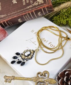 Collana lunga in acciaio con cammeo - immagine 9