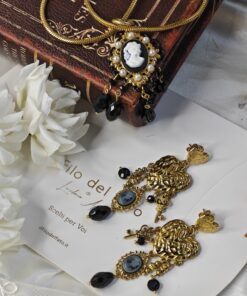 Collana lunga in acciaio con cammeo - immagine 4