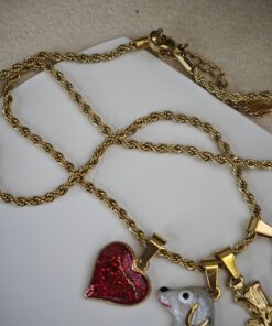 Collana Cagnolino Bianco con dedica - immagine 5